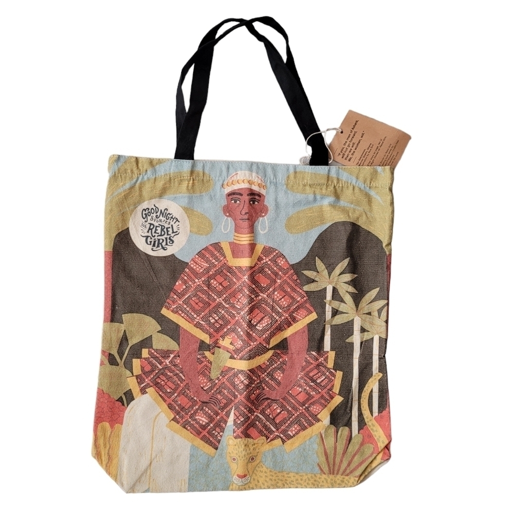NEW Goodnight Stories for Rebel Girls Yaa Asantewaa Warrior Queen Ghana Tote Bag